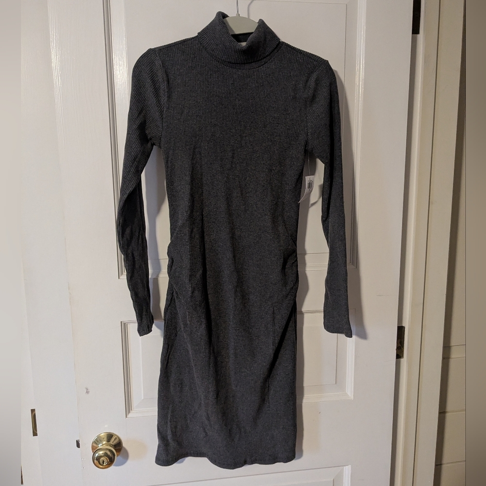 Old Navy Gray Turtleneck Dress